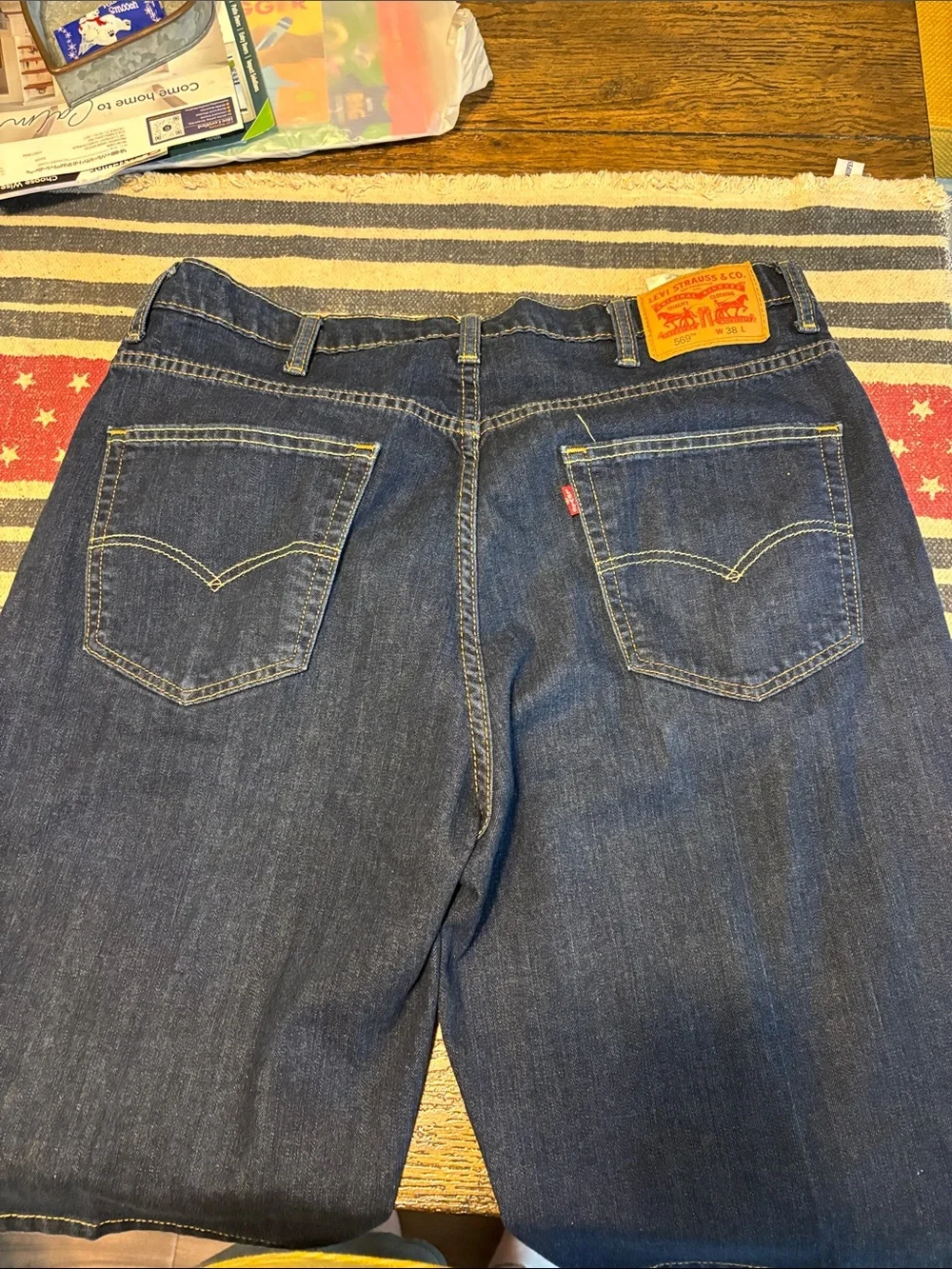 Levi's Dark Blue Denim Jean Shorts